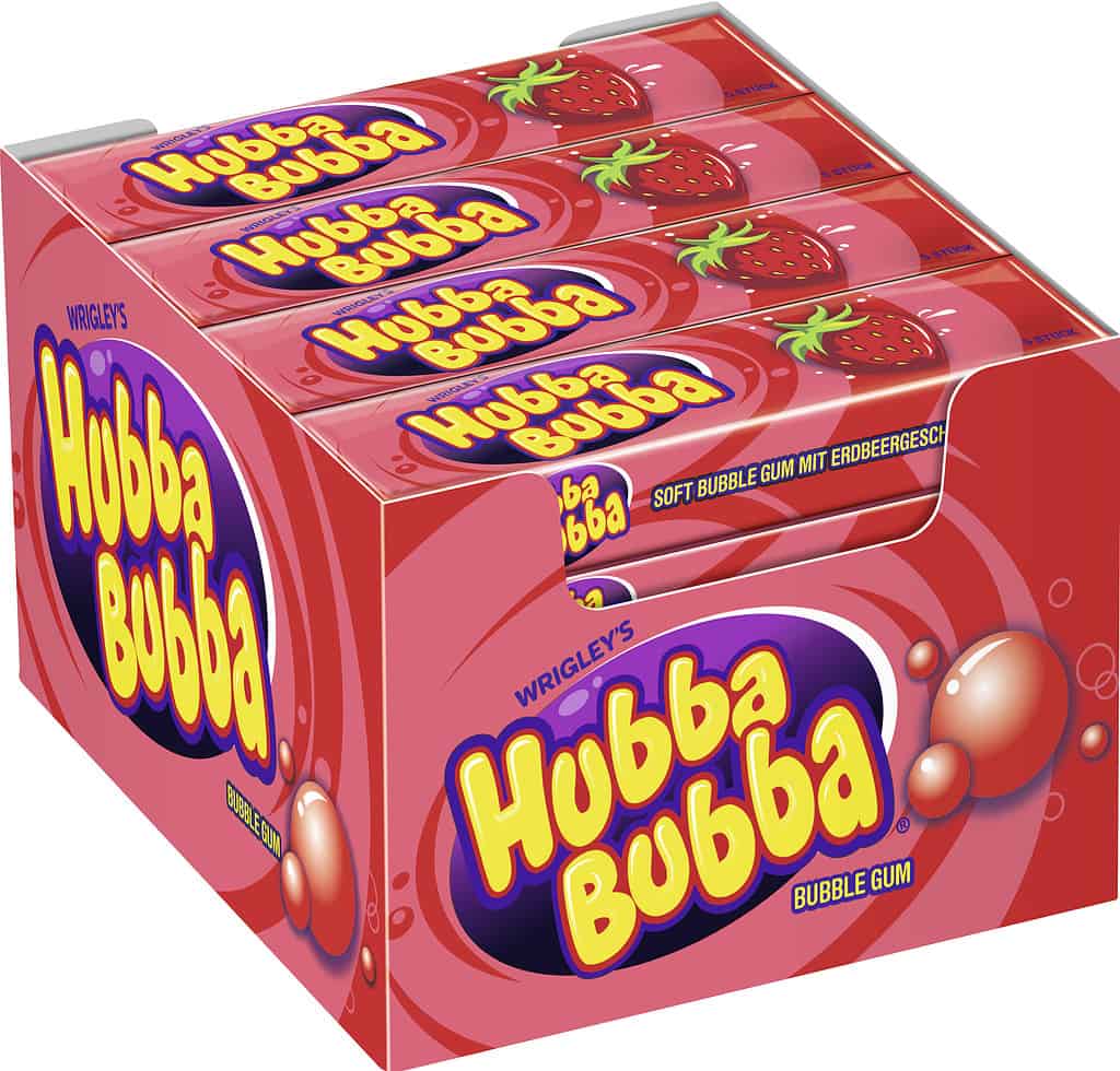 Hubba Bubba Strawberry 20 Packungen - pantry24